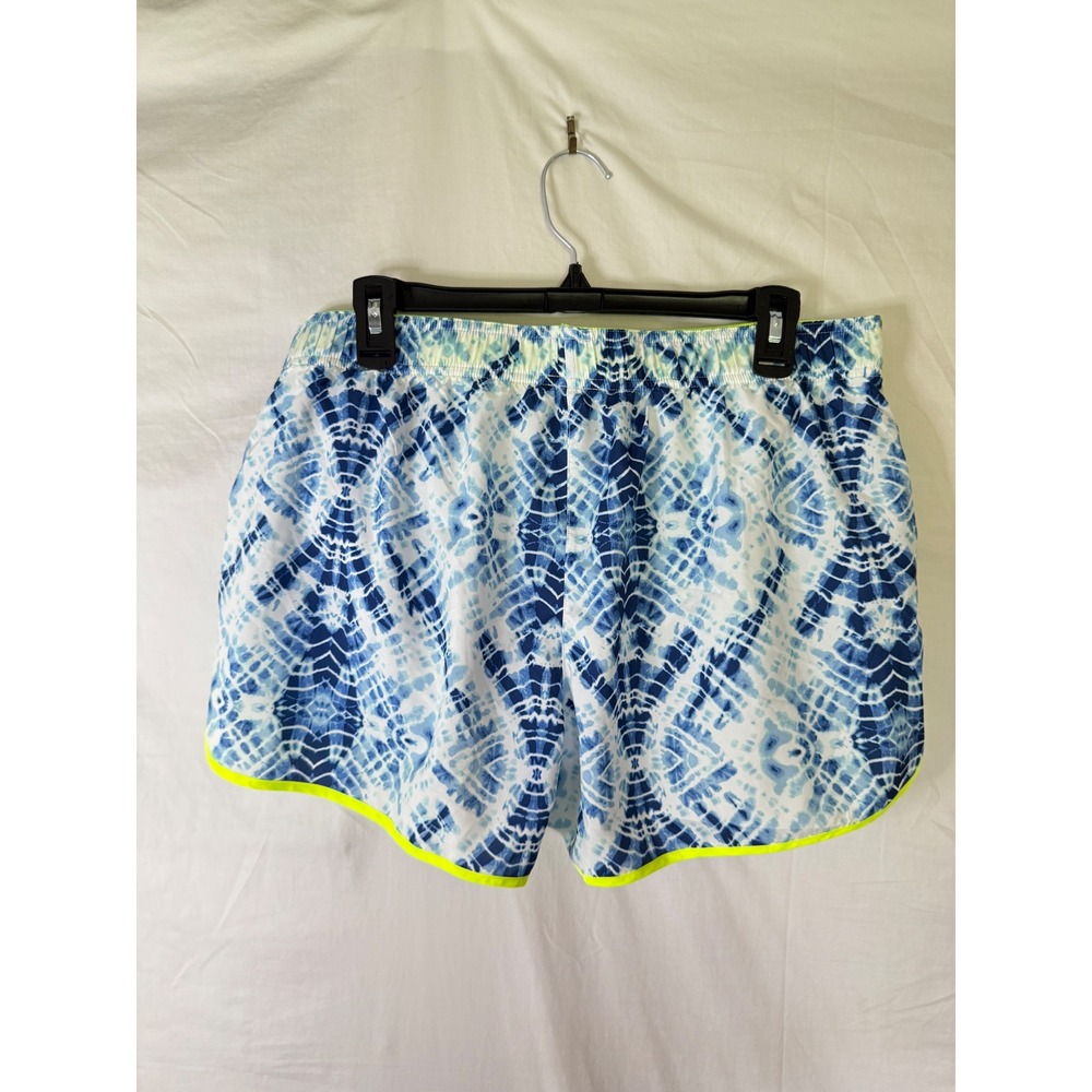 Victoria's Secret VSX Sport The Player Running Shorts Blue Tie Dye Neon Large